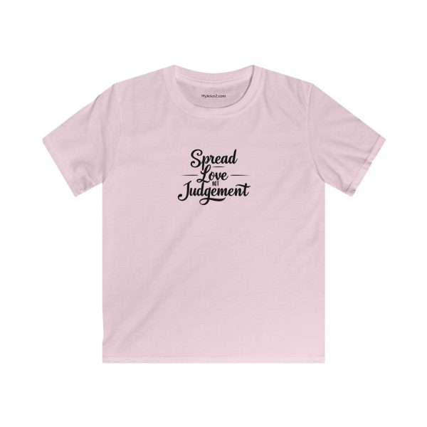 Kids Softstyle Tee Spread Love Not Judgement TM - Image 17