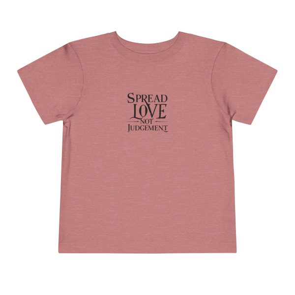 Toddler Short Sleeve Tee Spread Love Not Judgement TM - Image 9