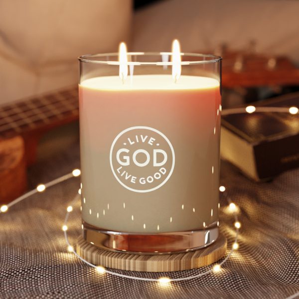 Scented Candle - Full Glass, 11oz LIVE GOD LIVE GOOD TM - Image 5