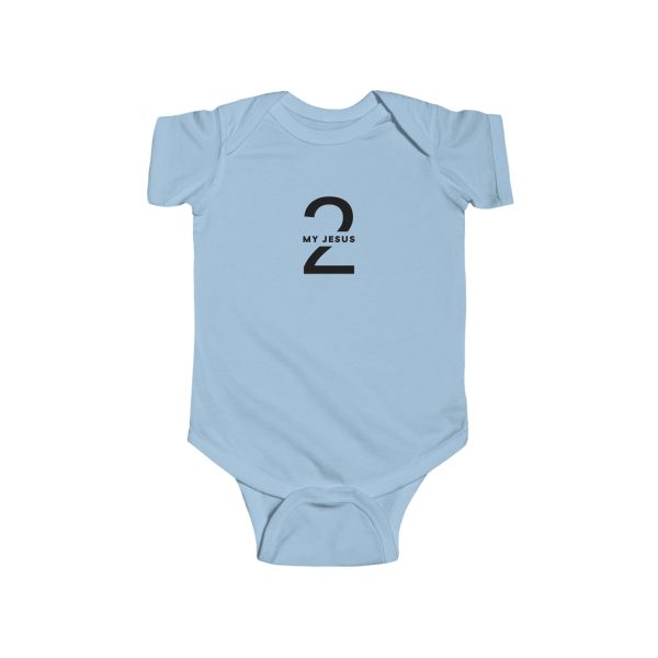 Infant Fine Jersey Bodysuit My Jesus 2 Logo TM - Image 7