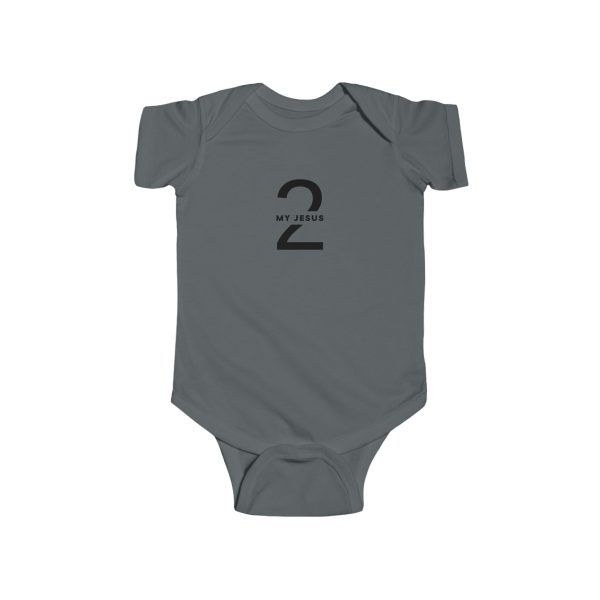 Infant Fine Jersey Bodysuit My Jesus 2 Logo TM - Image 9