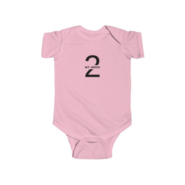 Infant Fine Jersey Bodysuit My Jesus 2 Logo TM - Image 11