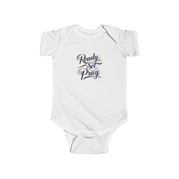 Infant Fine Jersey Bodysuit READY SET PRAY TM - Image 3