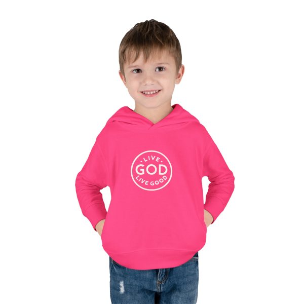 Toddler Pullover Fleece Hoodie LIVE GOD LIVE GOOD TM - Image 29