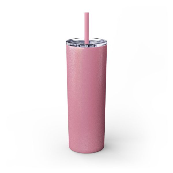 Cup Skinny Tumbler with Straw, 20oz LIVE GOD LIVE GOOD TM - Image 47