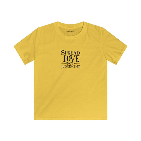 Kids Softstyle Tee Spread Love Not Judgement TM - Image 5