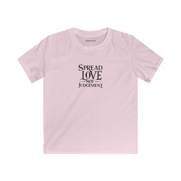 Kids Softstyle Tee Spread Love Not Judgement TM - Image 15