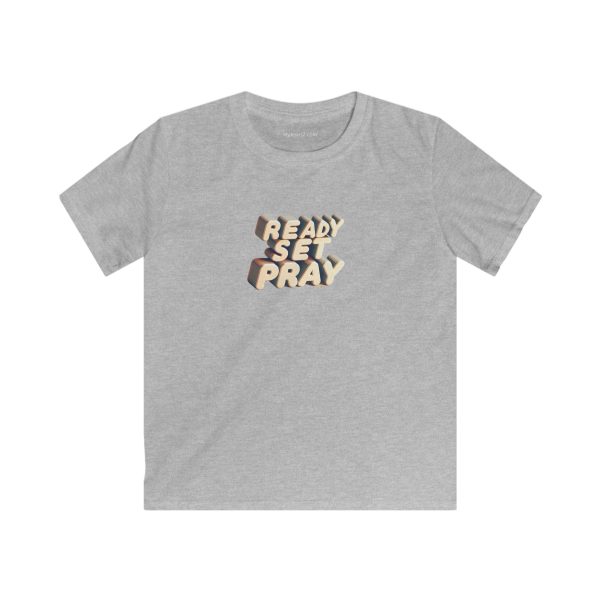 Kids Softstyle Tee READY SET PRAY TM - Image 5