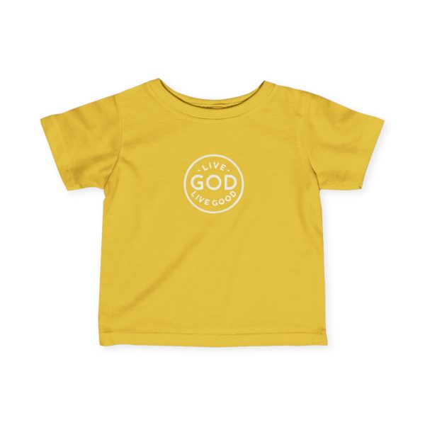 Infant Fine Jersey Tee LIVE GOD LIVE GOOD TM - Image 4