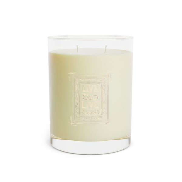 Scented Candle - Full Glass, 11oz LIVE GOD LIVE GOOD TM - Image 2