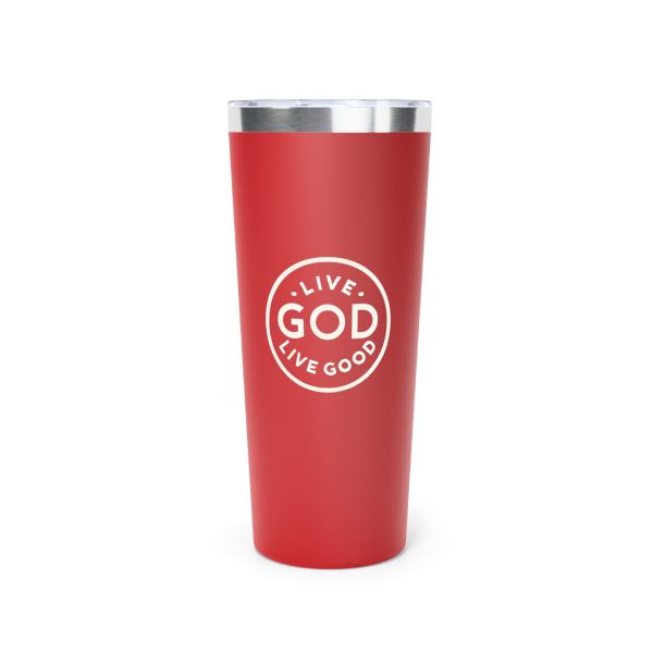 Copper Vacuum Insulated Tumbler, 22oz LIVE GOD LIVE GOOD TM - Image 5