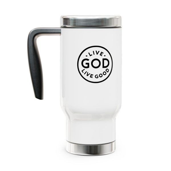 Cup Stainless Steel Travel Mug with Handle, 14oz LIVE GOD LIVE GOOD TM