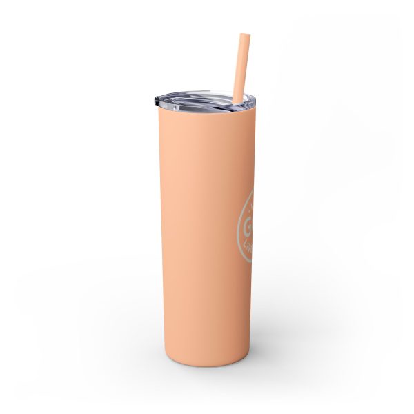 Cup Skinny Tumbler with Straw, 20oz LIVE GOD LIVE GOOD TM - Image 18