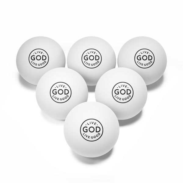 Ping Pong Balls, 6 pcs LIVE GOD LIVE GOOD TM - Image 3