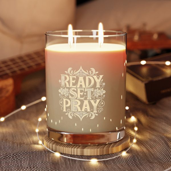 Scented Candle - Full Glass, 11oz READY SET PRAY TM - Image 3