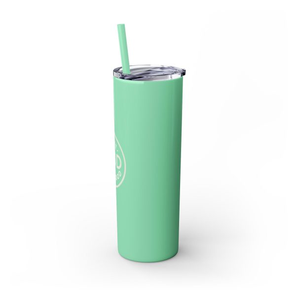 Cup Skinny Tumbler with Straw, 20oz LIVE GOD LIVE GOOD TM - Image 36