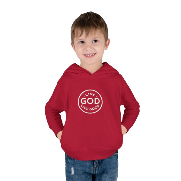 Toddler Pullover Fleece Hoodie LIVE GOD LIVE GOOD TM - Image 32