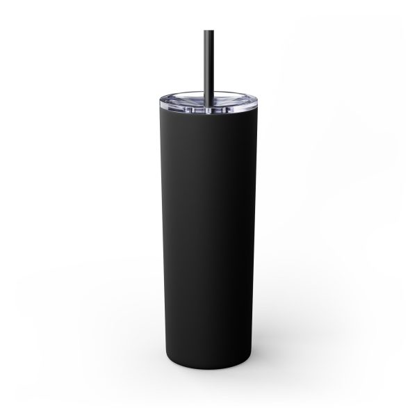 Cup Skinny Tumbler with Straw, 20oz LIVE GOD LIVE GOOD TM - Image 3