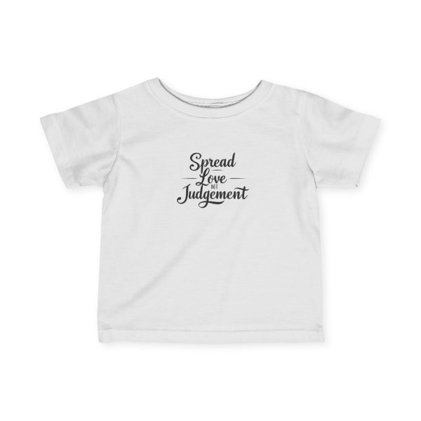 Infant Fine Jersey Tee Spread Love Not Judgement TM - Image 4