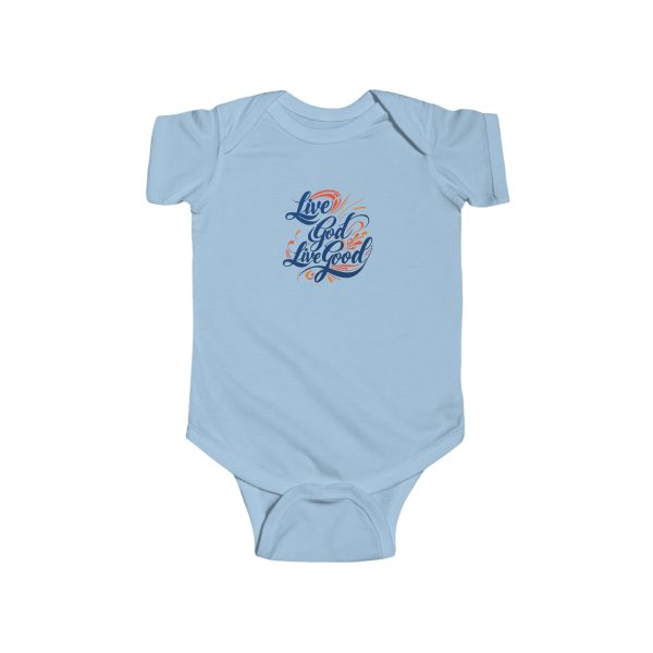 Infant Fine Jersey Bodysuit LIVE GOD LIVE GOOD TM - Image 7