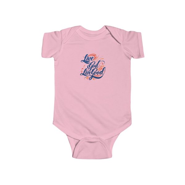 Infant Fine Jersey Bodysuit LIVE GOD LIVE GOOD TM - Image 11