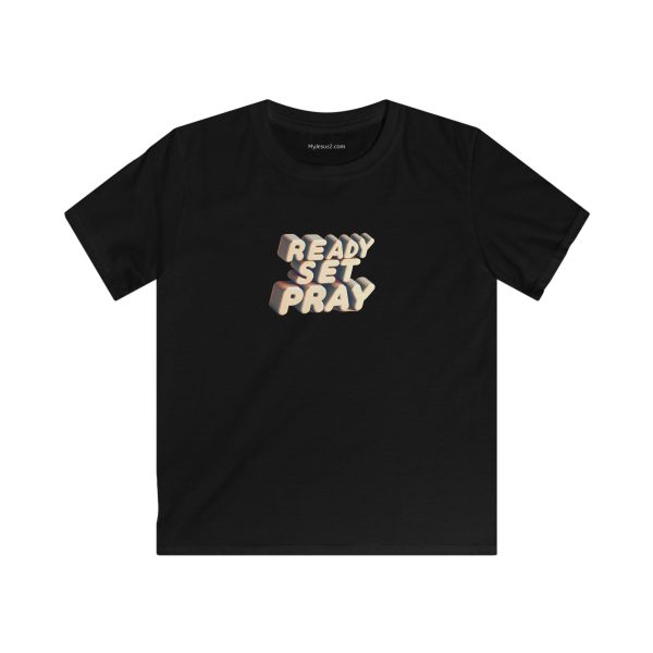 Kids Softstyle Tee READY SET PRAY TM - Image 3