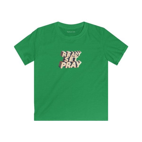 Kids Softstyle Tee READY SET PRAY TM - Image 7