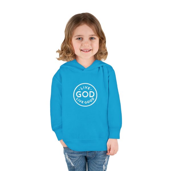 Toddler Pullover Fleece Hoodie LIVE GOD LIVE GOOD TM - Image 15