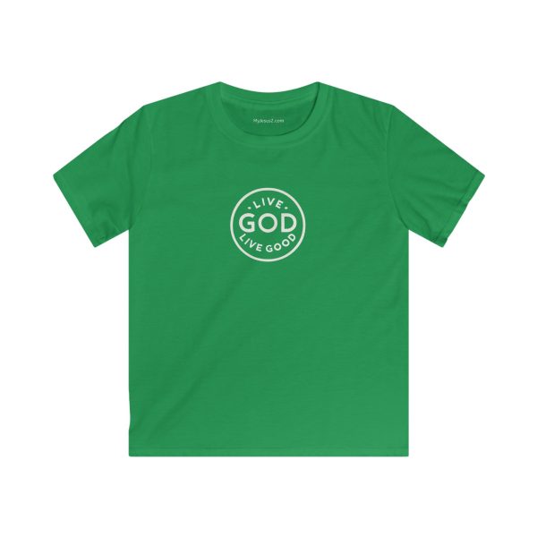 Kids Softstyle Tee LIVE GOD LIVE GOOD TM - Image 9