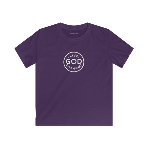 Kids Softstyle Tee LIVE GOD LIVE GOOD TM - Image 17