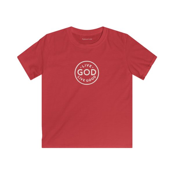 Kids Softstyle Tee LIVE GOD LIVE GOOD TM - Image 21