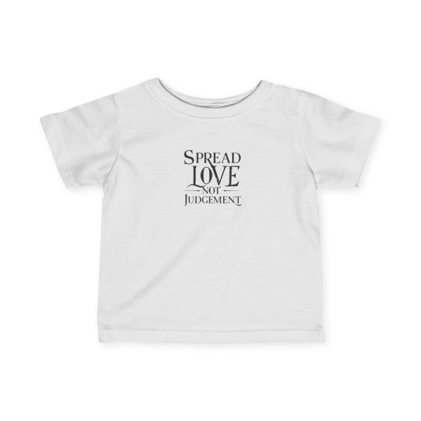 Infant Fine Jersey Tee Spread Love Not Judgement TM - Image 4