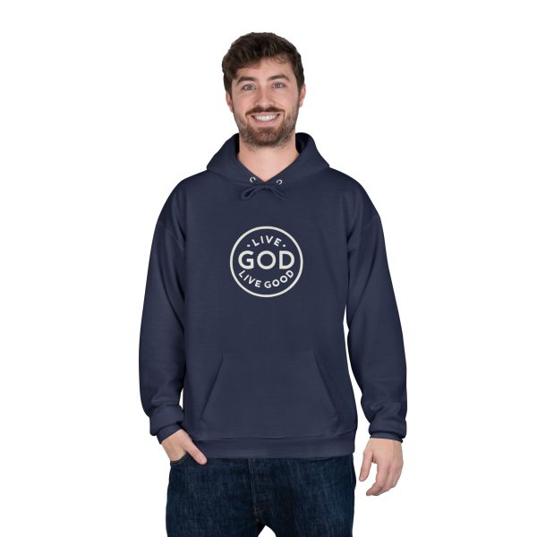 Unisex EcoSmart Pullover Hoodie Sweatshirt LIVE GOD LIVE GOOD TM - Image 3