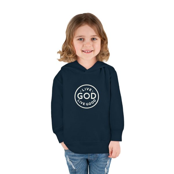 Toddler Pullover Fleece Hoodie LIVE GOD LIVE GOOD TM - Image 3