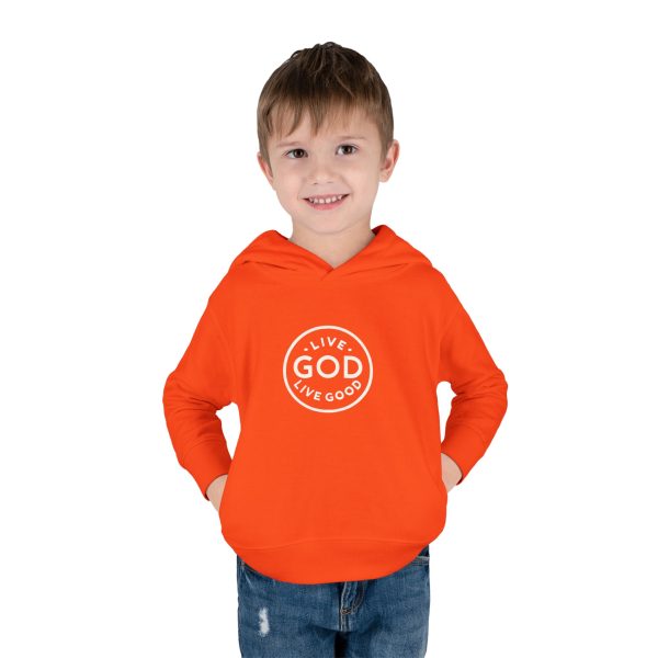 Toddler Pullover Fleece Hoodie LIVE GOD LIVE GOOD TM - Image 5