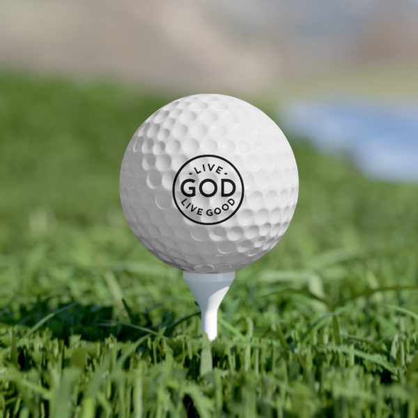 Golf Balls, 6pcs LIVE GOD LIVE GOOD TM