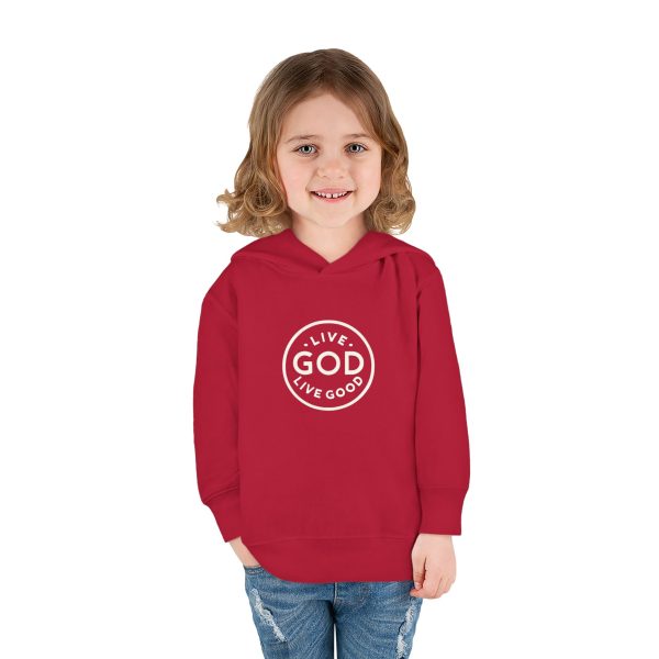 Toddler Pullover Fleece Hoodie LIVE GOD LIVE GOOD TM - Image 33