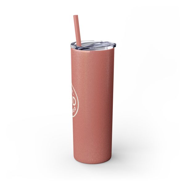 Cup Skinny Tumbler with Straw, 20oz LIVE GOD LIVE GOOD TM - Image 12