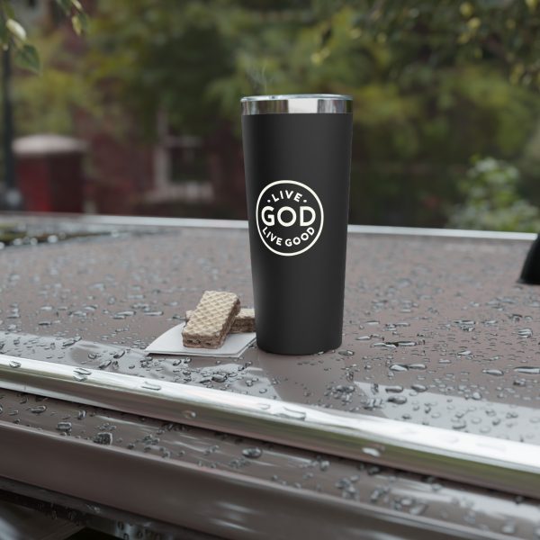 Copper Vacuum Insulated Tumbler, 22oz LIVE GOD LIVE GOOD TM - Image 4