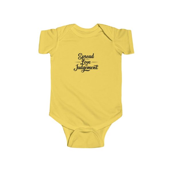 Infant Fine Jersey Bodysuit Spread Love Not Judgement TM - Image 7