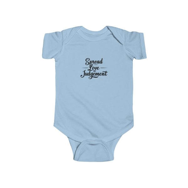 Infant Fine Jersey Bodysuit Spread Love Not Judgement TM - Image 9