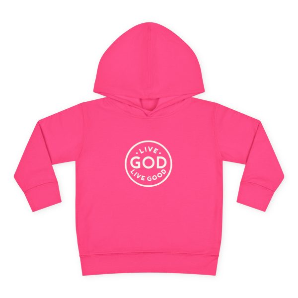 Toddler Pullover Fleece Hoodie LIVE GOD LIVE GOOD TM - Image 28