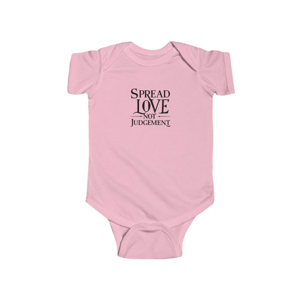 Infant Fine Jersey Bodysuit Spread Love Not Judgement TM - Image 2