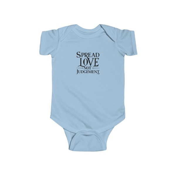 Infant Fine Jersey Bodysuit Spread Love Not Judgement TM - Image 3