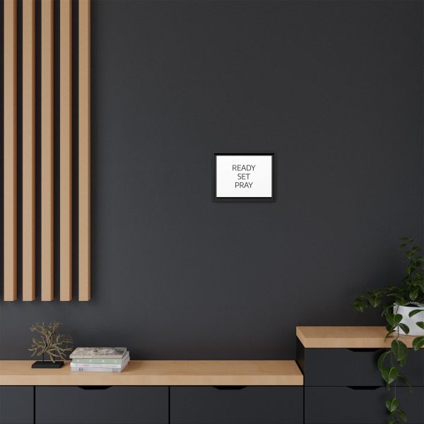 Matte Canvas, Black Frame READY SET PRAY TM - Image 4
