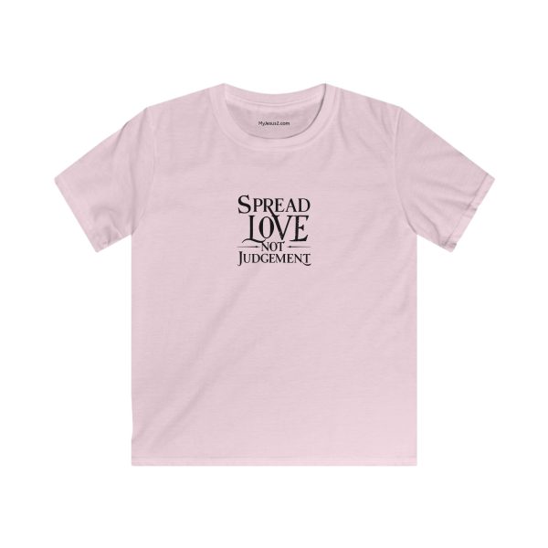 Kids Softstyle Tee Spread Love Not Judgement TM - Image 8