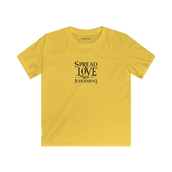 Kids Softstyle Tee Spread Love Not Judgement TM - Image 3