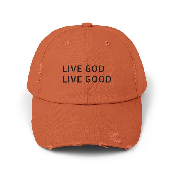 A Hat Distressed LIVE GOD LIVE GOOD TM - Image 9