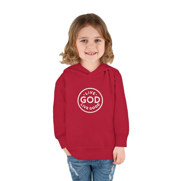 Toddler Pullover Fleece Hoodie LIVE GOD LIVE GOOD TM - Image 33