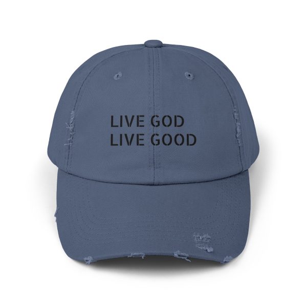 A Hat Distressed LIVE GOD LIVE GOOD TM - Image 13